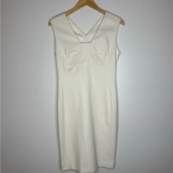 Reiss Tailored Textured Moon Sheath Dress - Picture 2 of 10